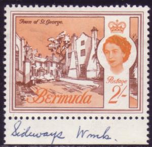 Bermuda #186a - Sideways Watermark. Mint NH. VF 