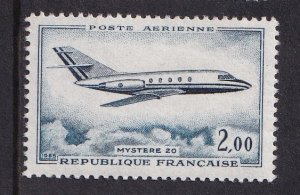 France   #C41  MNH  1965   jet plane  2fr