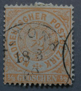 North German Confederation #15 Used FN Place Cancel Date 18 3 69