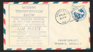 UNITED STATES Event Cover Air Meet Transportation Show 1929 South Bend