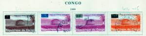 CONGO Democratic Republic 612-15 Surcharge Complete set