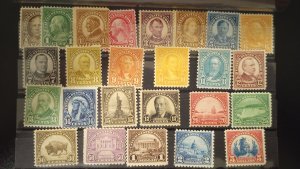 *PRICE DROP $75* Sc# 551-73  *all MNH* 1925 complete set CV ca. $1200 (BNA2022)