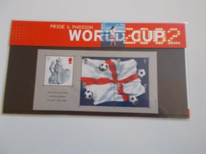 2002 Royal Mail Presentation Pack World Cup Football M/Sheet No.335 with Insert