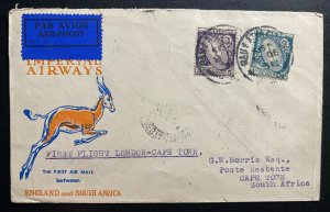 1931 Dublin Ireland First Flight Airmail Cover FFC To Cape Town South Africa