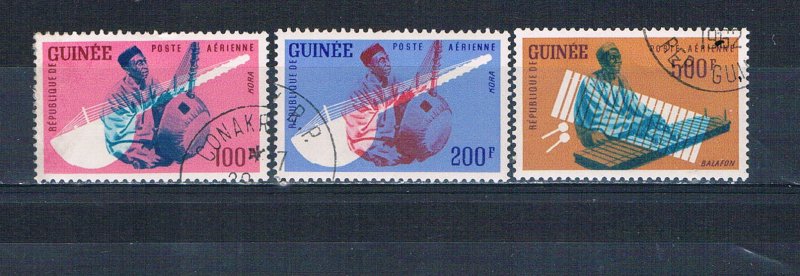 Guinea C32-34 Used set Muscians 1962 (MV0144)+