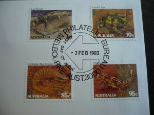 Postal History - Australia - Scott# 784,796,798,800 - First Day Cover