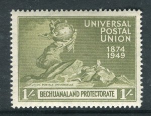 BECHUANALAND; 1949 early UPU Anniversary issue Mint hinged 1s. value