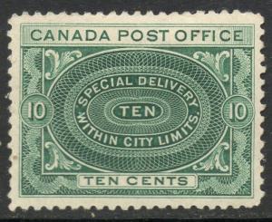 Canada Scott #E1 XF Special Delivery Mint OG Stamp 