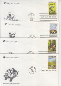 1981 Wildlife Habitats (4) (Scott 1921-24) Readers Digest FDC