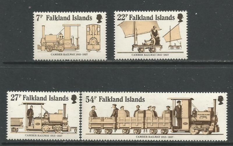 Falkland Islands   #416-19  MLH  (1985)  c.v. $3.85