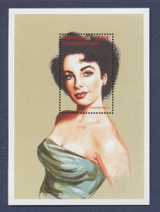 CENTRAL AFRICAN REPUBLIC - Sc 1160 S/S  - MNH - Elizabeth Taylor - 1997