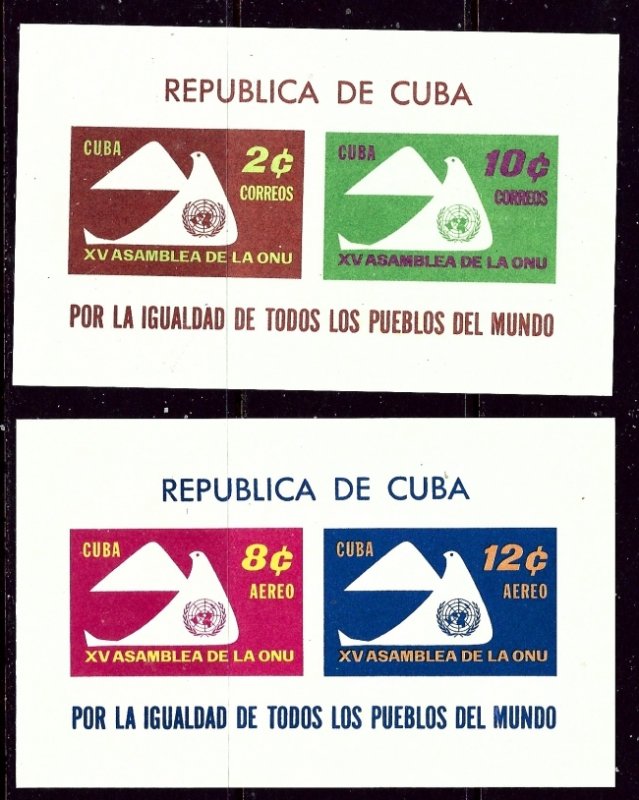 Cuba 669a and C226a MNH 1961 UPU S/S    (ap6026)