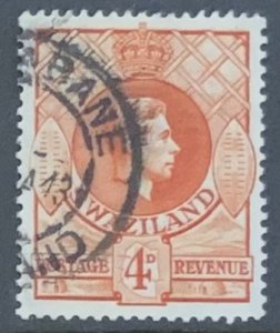 SWAZILAND 1938 GVI 4d SG33 USED