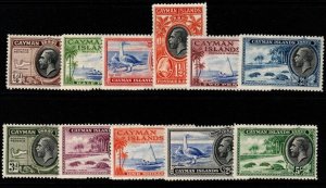 CAYMAN ISLANDS SG96/106 1935 DEFINITIVE SET TO 5/= MTD MINT