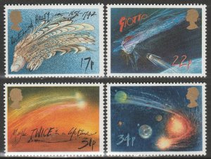 GB 1986 Halley's Comet MNH SG#1312-1315 S1086