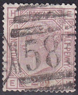 Great Britain #67 Plate 13 F-VF Used  CV $60.00 (SU7810)