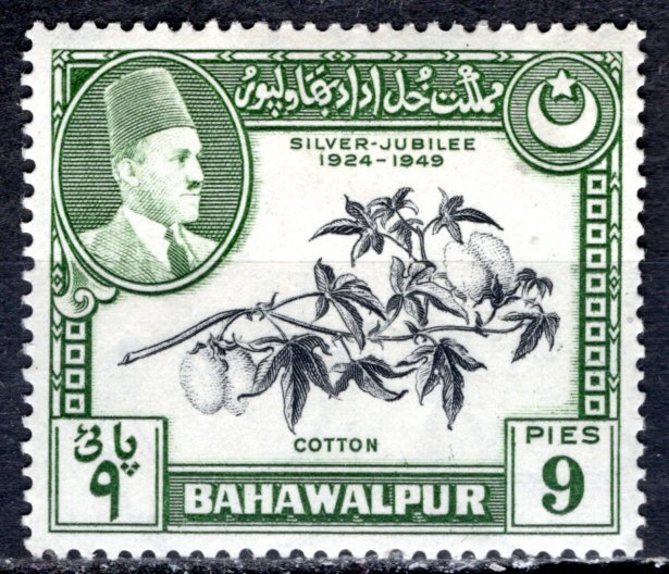 Pakistan Bahawalpur; 1949: Sc. # 24: MLH Single Stamp