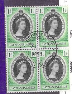 Cayman Islands #150 Queen Elizabeth Coronation block  (U) CV$4.00