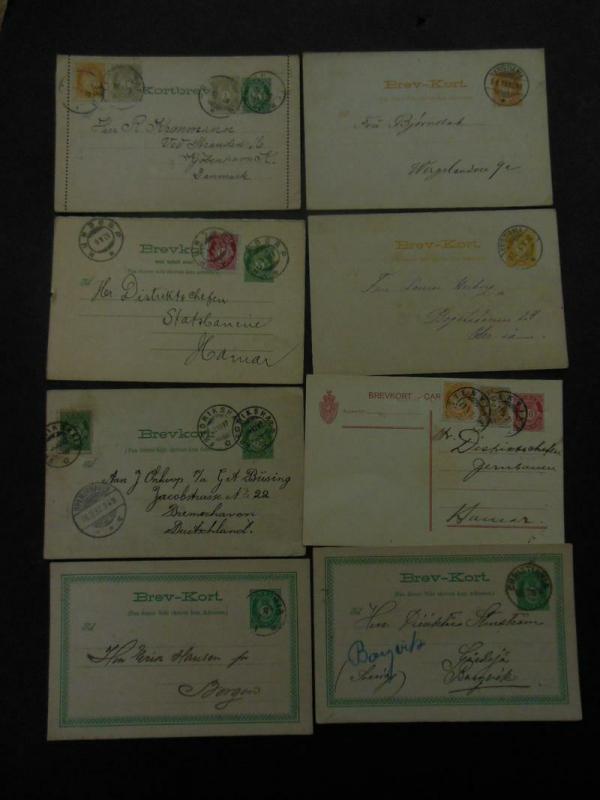 NORWAY : Fascinating collection of 176 Used Postal History items as received.