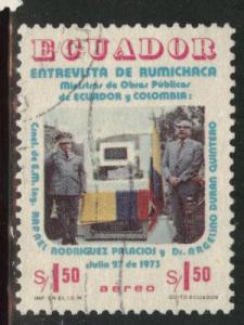 Ecuador Scott C547 used 1975 airmail stamp set