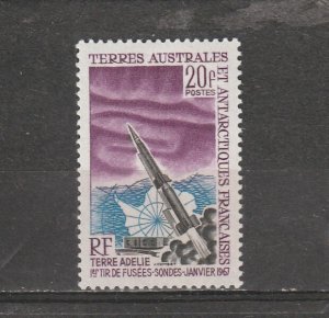 French Southern and Antarctic Territories  Scott#  29  MH  (1967 Launching)