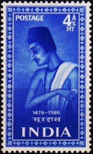 India. 1952 4a S.G.340 Mounted Mint