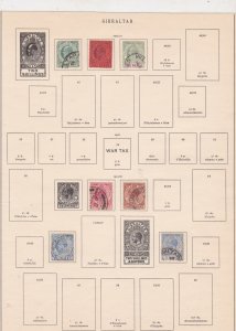 Album Page of Gibraltar Stamps Ref 35845