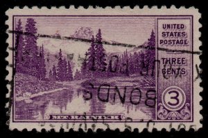U.S. Scott #742: 1934 3¢ Mt. Rainier, Used, VF