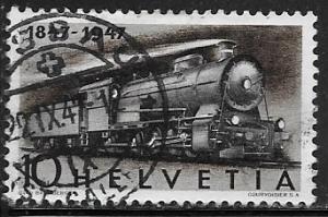 Switzerland 309, 10c Modern Steam Locomotive, used, VF