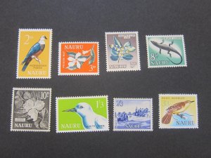 Nauru 1963 Sc 49-56 bird set MH