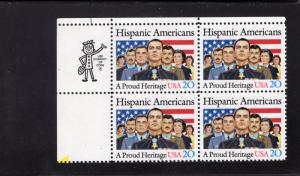 2103 Hispanic Americans, MNH UL-ZIP blk/4