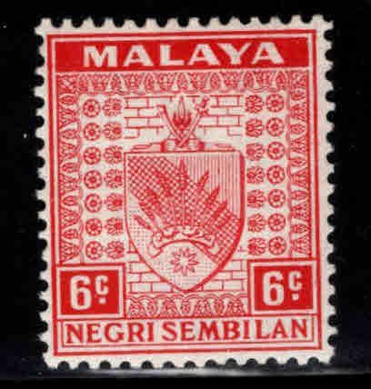 MALAYA Negri Sembilan Scott 25 MH* coat of arms stamp