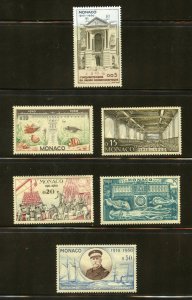 Monaco Scott 448-453 - Unused/Mint VF - SCV $7.80