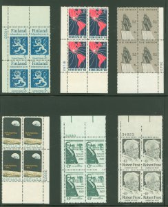 United States #1334/1526 Mint (NH) Plate Block