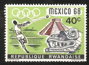 Rwanda MNH 1968 Olympics - Mexico