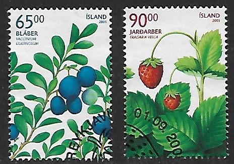 Iceland # 1054-1055 - Berries - used