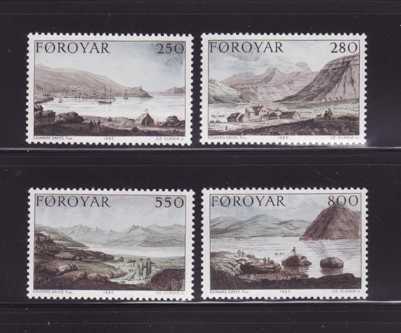 Faroe Islands 121-124 Set MNH Landscapes (B)