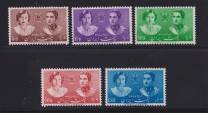 Iran - 1939 Royal Wedding set, mint, cat. $ 44.00