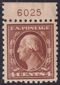 #427 Mint NH, XF, Plate number single #6025 (CV $75 - ID50531) - Joseph Luft