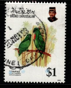 BRUNEI SG517 1993 $1 BIRDS(2nd SERIES) FINE USED