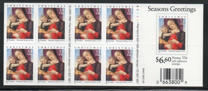 ALLY'S STAMPS US Scott #3355a 33c Madonna B/P [20] MNH [BP-13a]