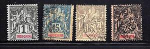 Indochina Scott #3, 10,11 & 13 used