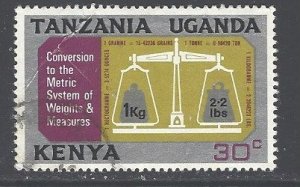 Kenya, Uganda, Tanzania Sc # 225 used (RC)