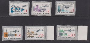 Bulgaria  #1456-1461  MNH  1965  civil air transport