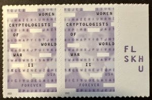 US # 5738 Women Cryptologists of WW2 pair forever 2022 Mint NH