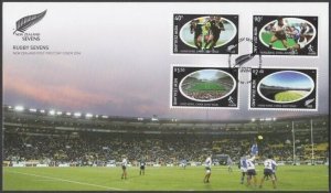 NEW ZEALAND 2004 Rugby Sevens - commem FDC..................................V980