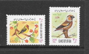 BIRDS-IRAN #2814-15 MNH