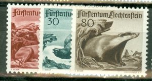 HO: Liechtenstein 243-5 MNH CV $50