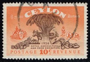 Ceylon #330 Symbols of Agriculture; Used (0.25)