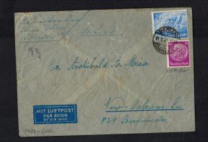 1940 Berlin Germany to New Orleans USA Censor Cover Judaica Sara 